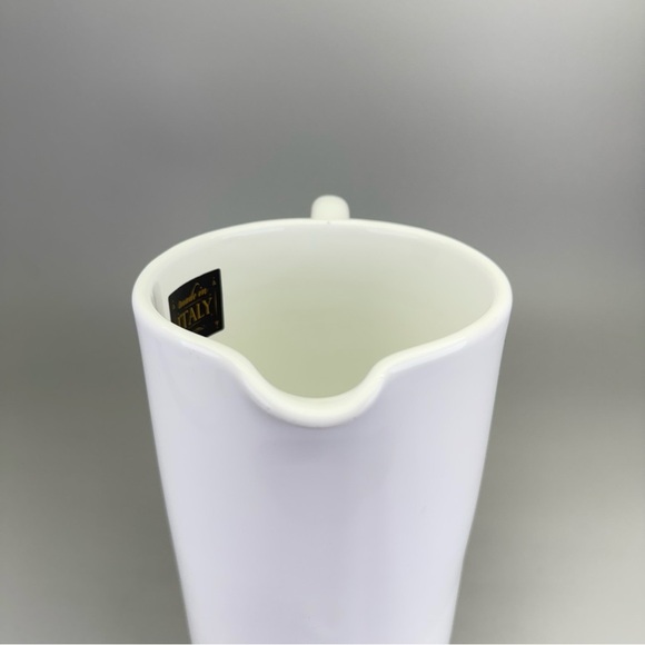 Ceramica Cuore Italian Made White Pitcher - Picture 6 of 10
